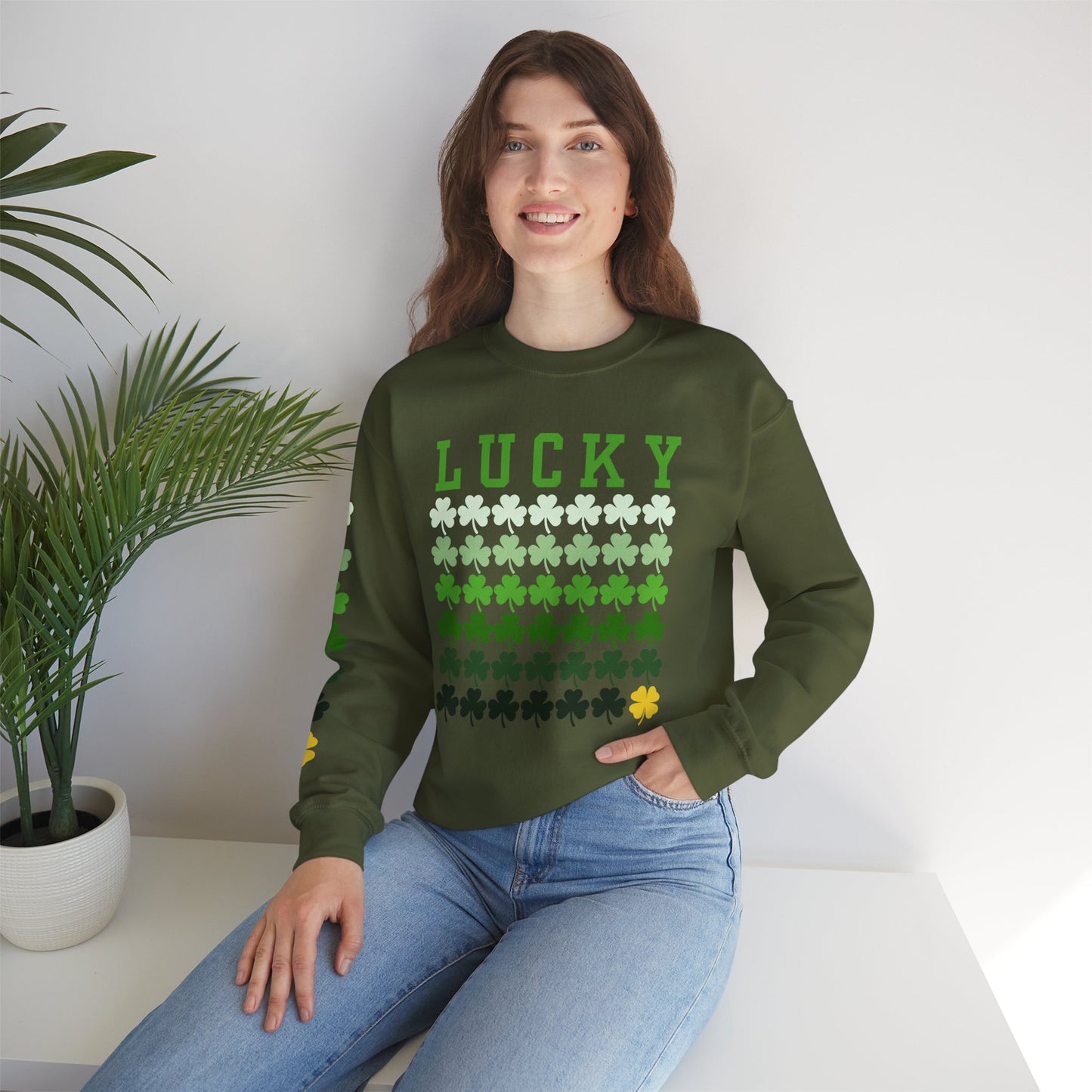 Lucky Shamrock Unisex Heavy Blend™ Crewneck Sweatshirt