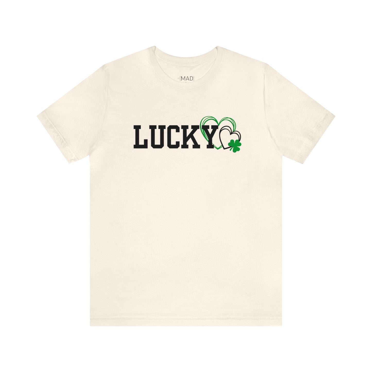 Lucky Heart Shamrock Unisex Jersey Short Sleeve Tee