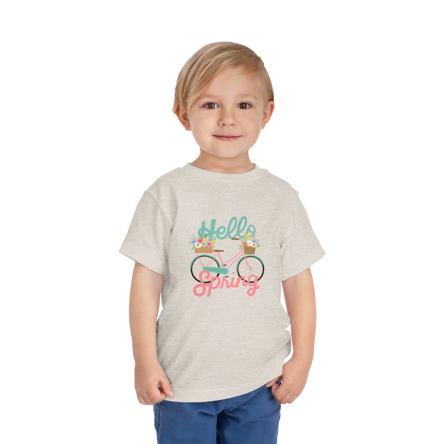 Hello Spring Toddler Short Sleeve Tee