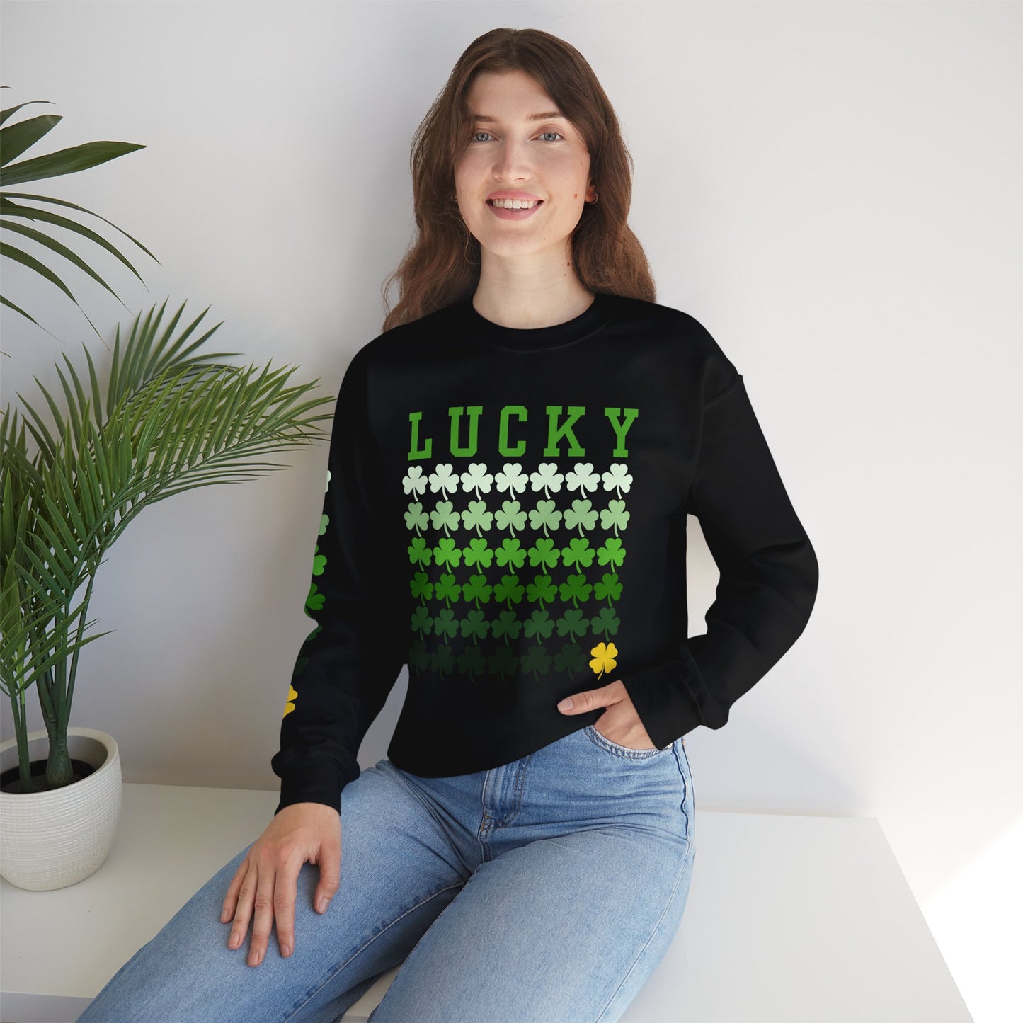 Lucky Shamrock Unisex Heavy Blend™ Crewneck Sweatshirt