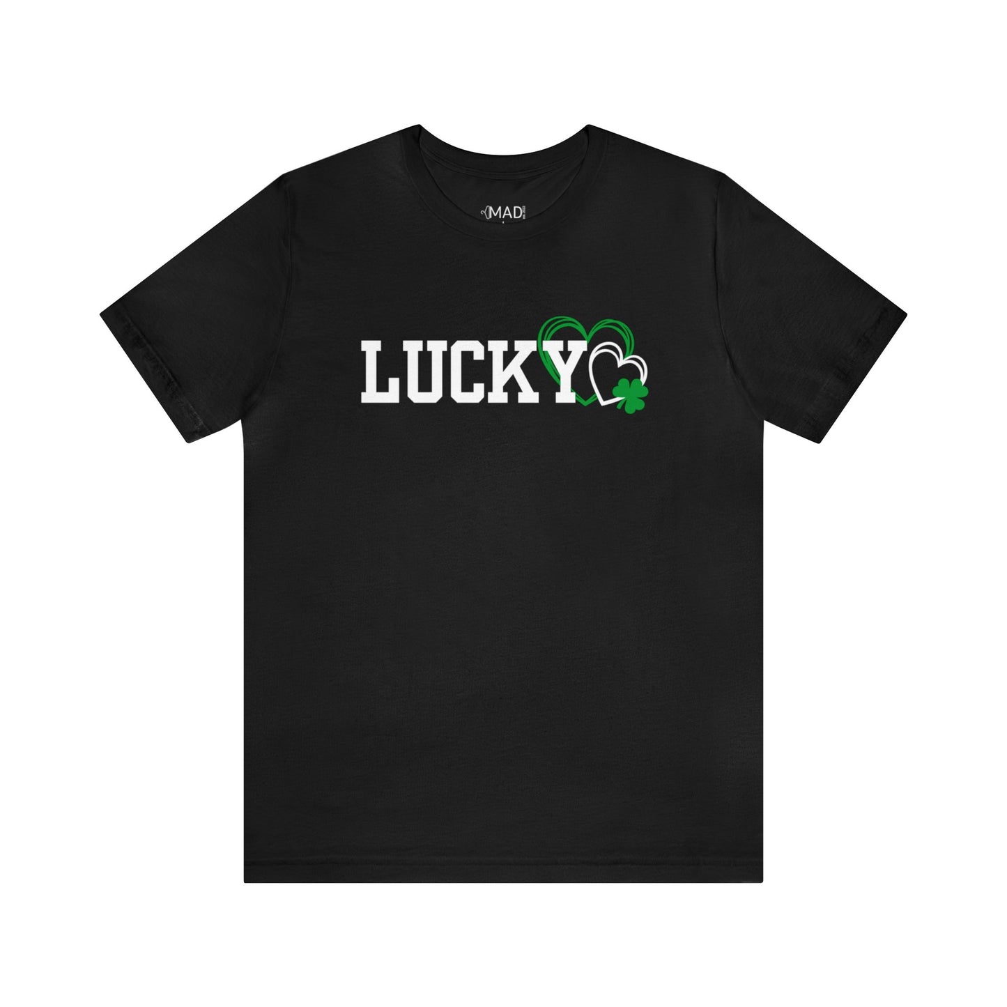 Lucky Heart Shamrock Unisex Jersey Short Sleeve Tee