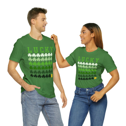 Lucky Shamrock St. Patrick's Day Unisex Jersey Short Sleeve Tee