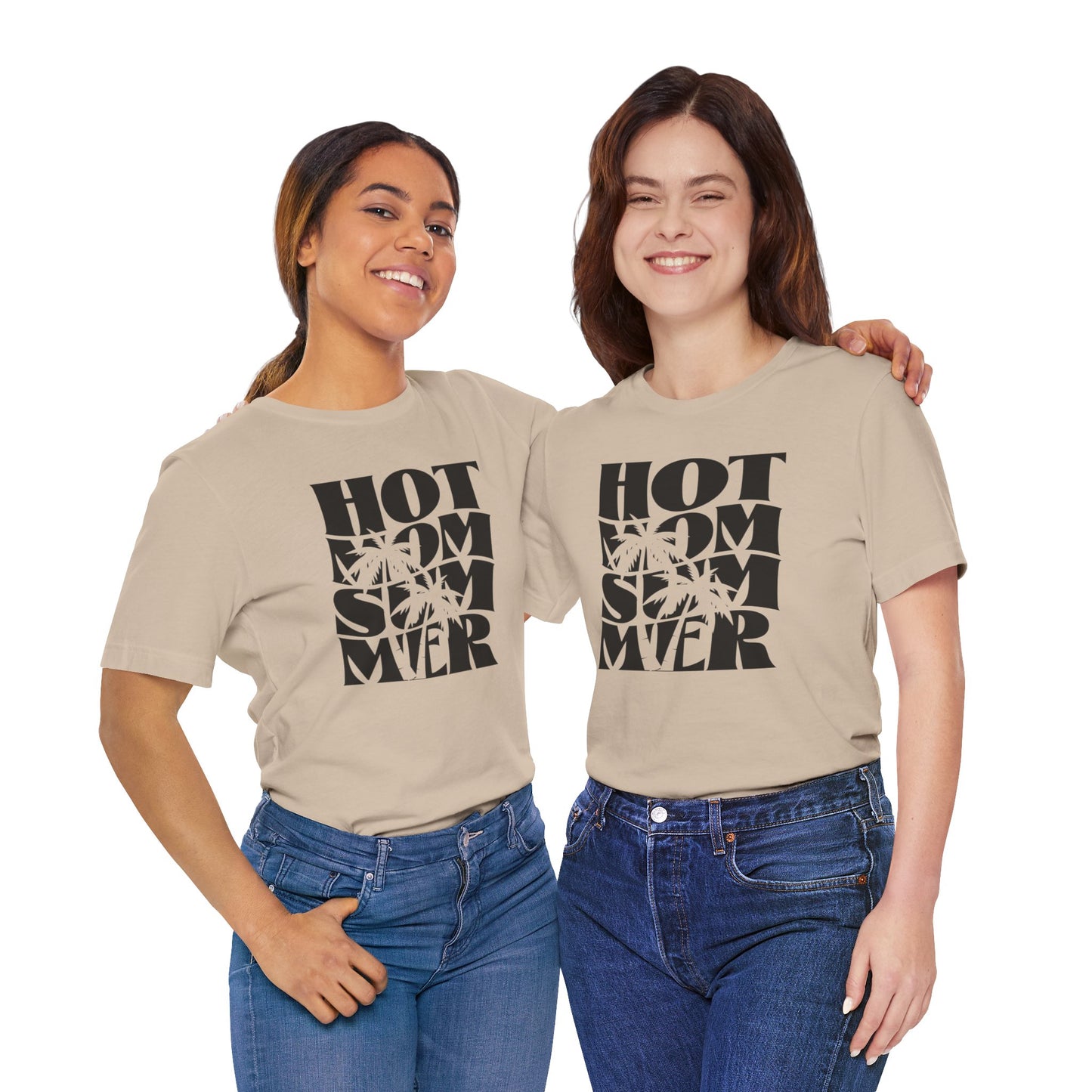 Hot Mom Summer Unisex Jersey Short Sleeve Tee