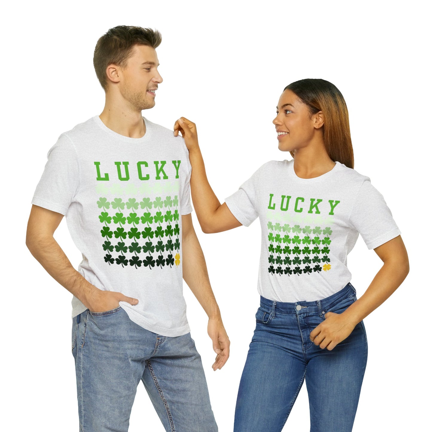 Lucky Shamrock St. Patrick's Day Unisex Jersey Short Sleeve Tee