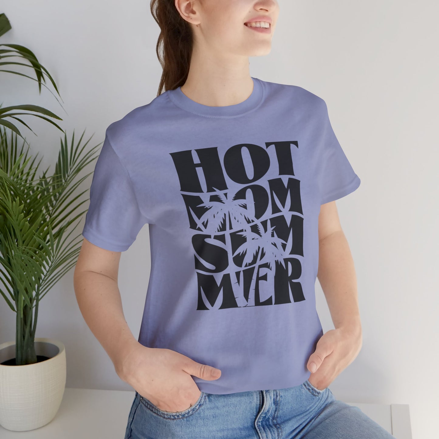 Hot Mom Summer Unisex Jersey Short Sleeve Tee