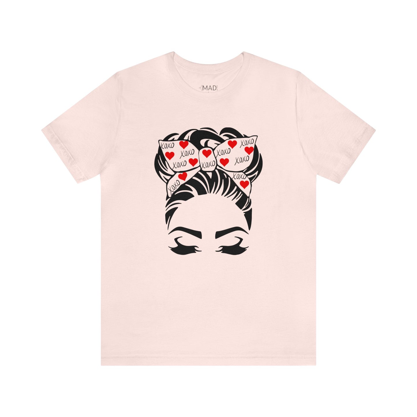 Valentine's Day Messy Bun | Unisex Jersey Short Sleeve Tee