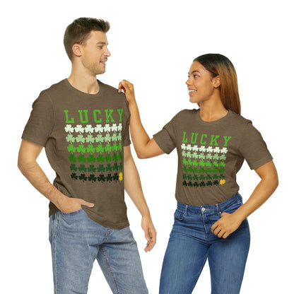 Lucky Shamrock St. Patrick's Day Unisex Jersey Short Sleeve Tee