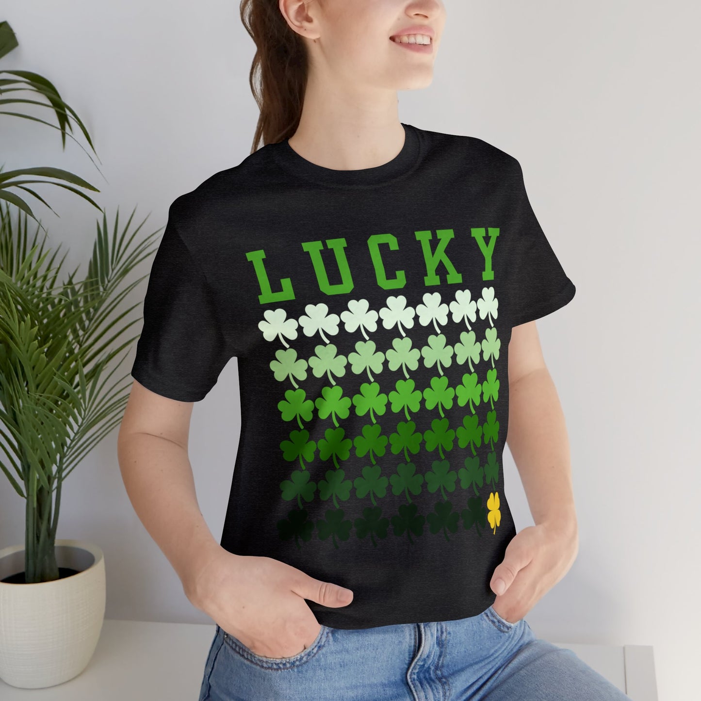 Lucky Shamrock St. Patrick's Day Unisex Jersey Short Sleeve Tee