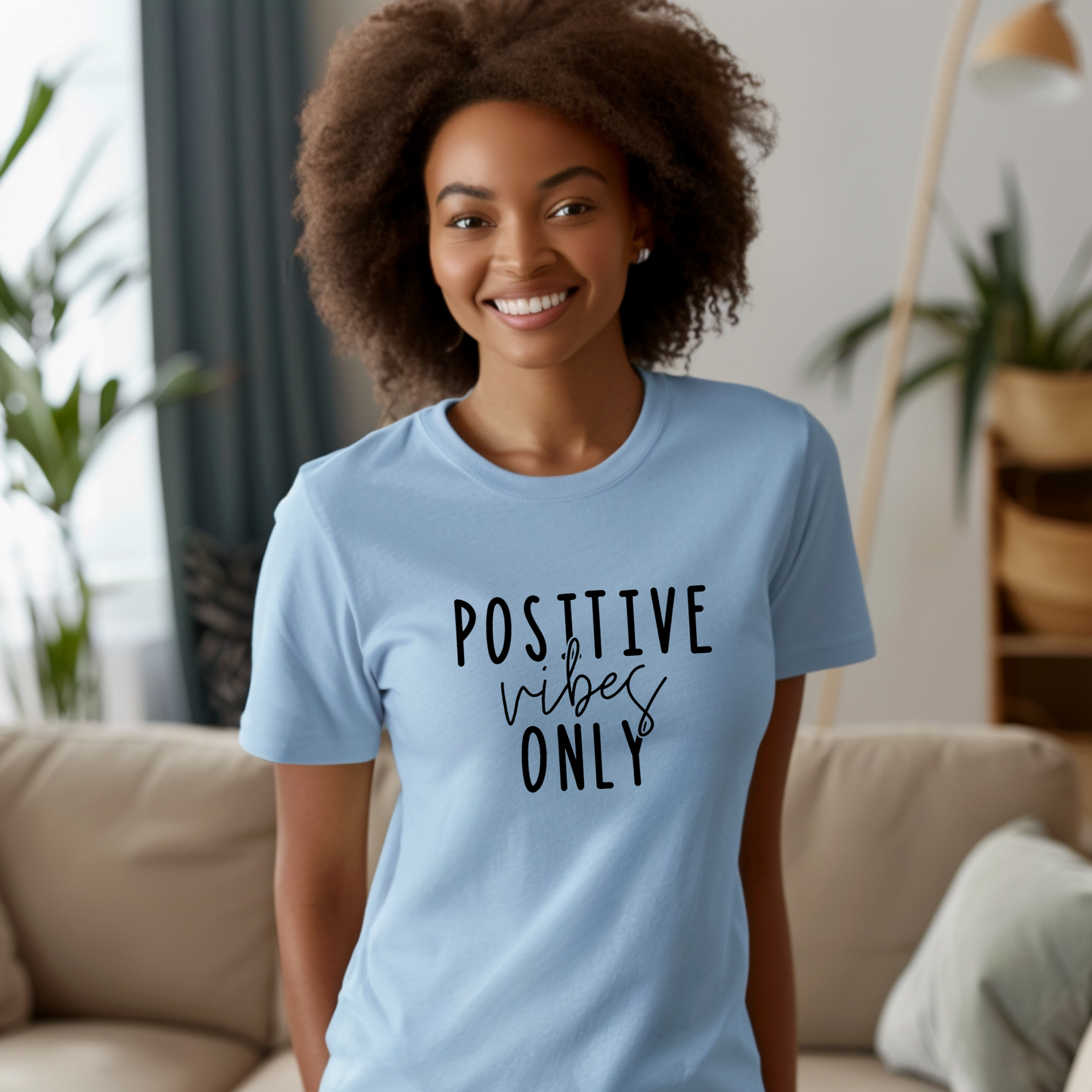 Positive Vibes Only | Unisex Jersey Short Sleeve Tee