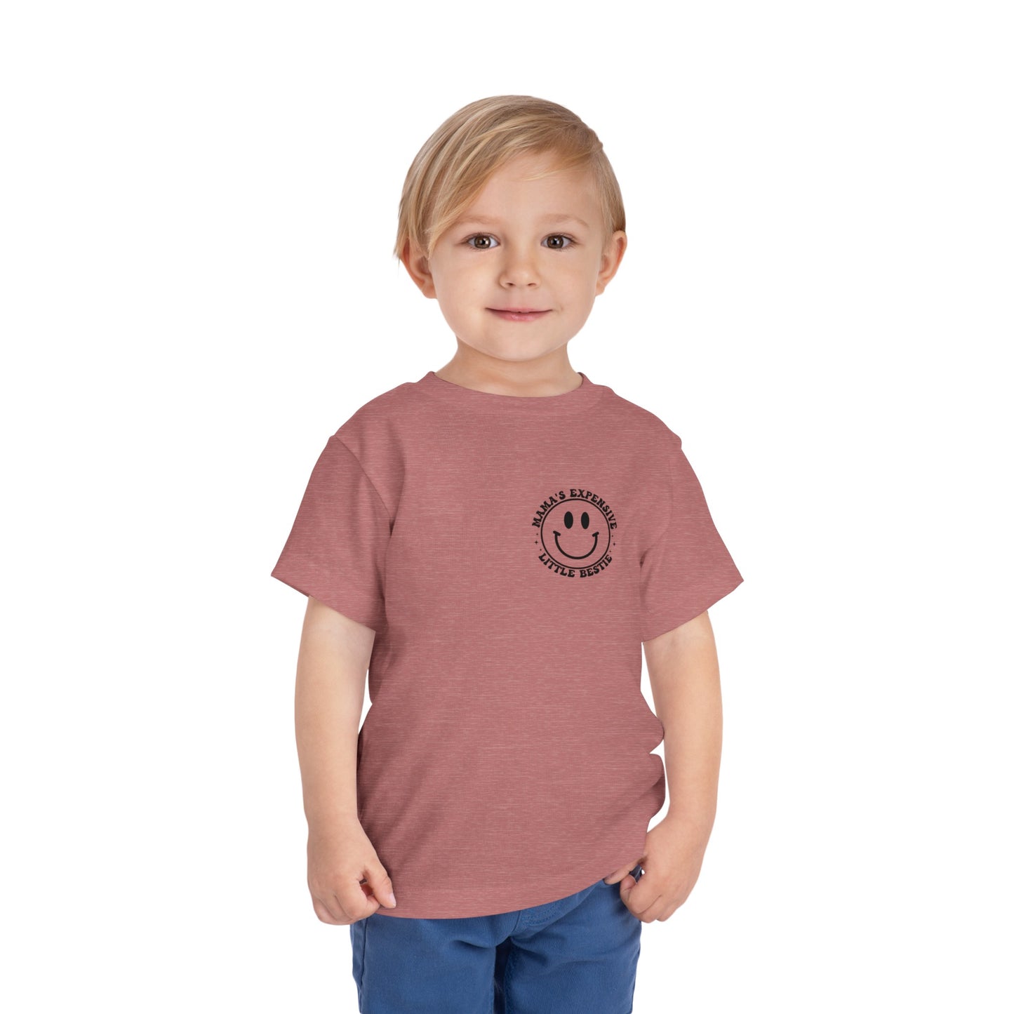 Mama's Expensive Little Bestie Toddler Short Sleeve Tee