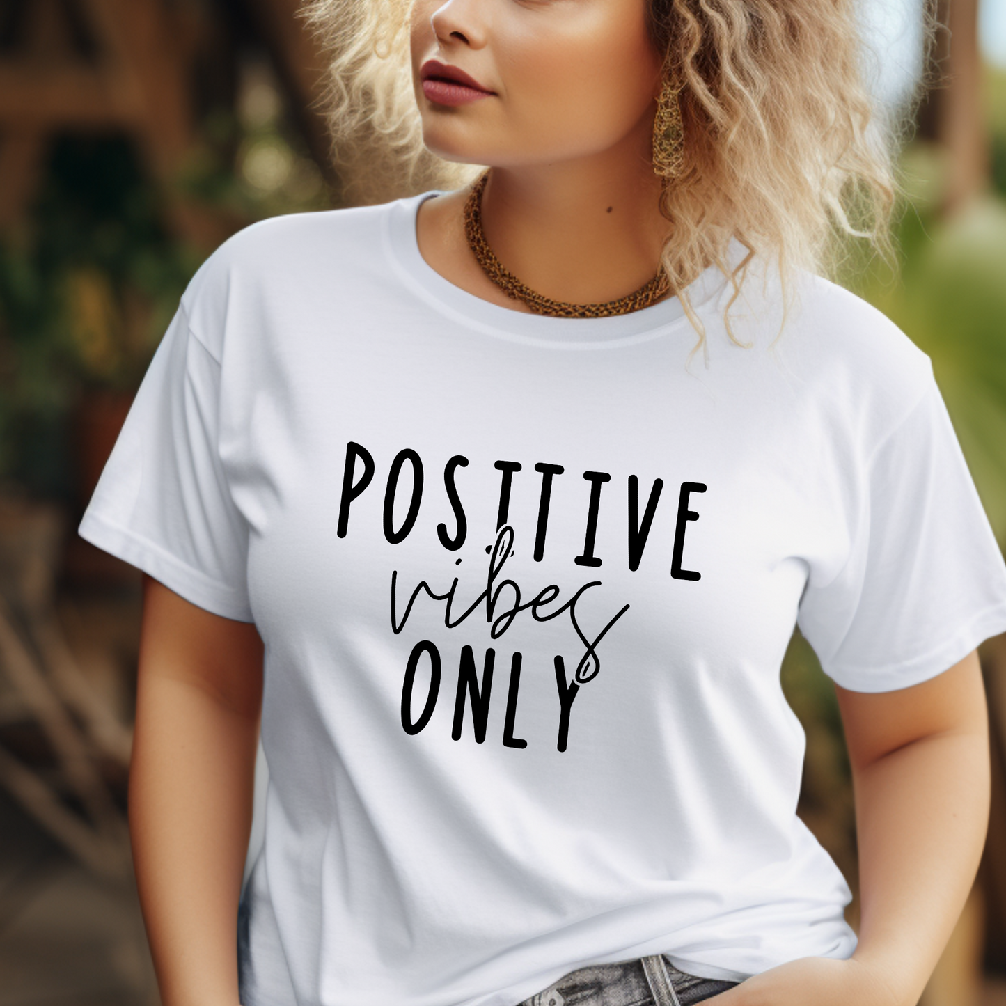 Positive Vibes Only | Unisex Jersey Short Sleeve Tee