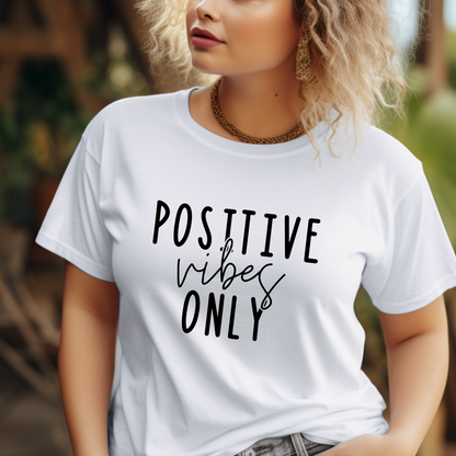 Positive Vibes Only | Unisex Jersey Short Sleeve Tee