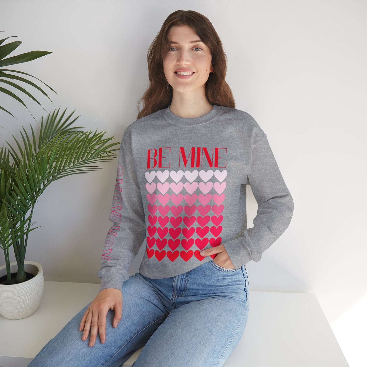 Be Mine | Valentine Day Sweatshirt | Unisex Heavy Blend™ Crewneck Sweatshirt