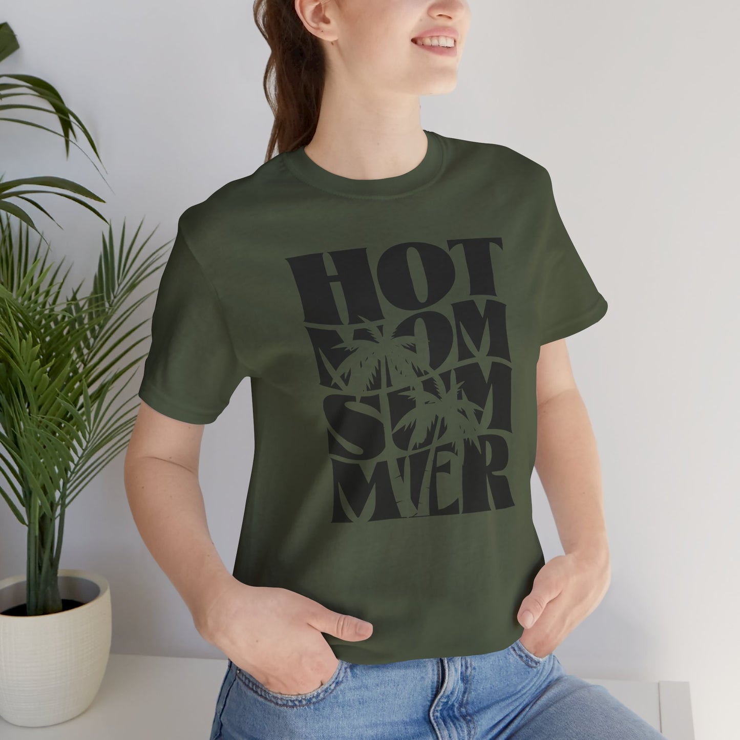 Hot Mom Summer Unisex Jersey Short Sleeve Tee