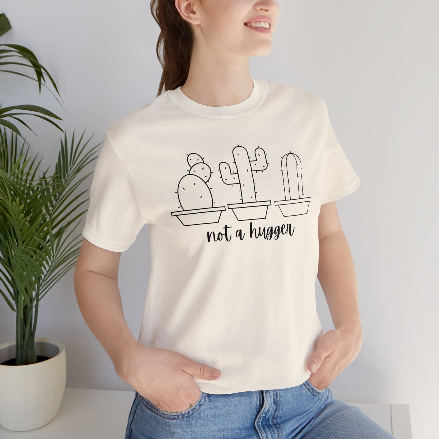 Not a Hugger Unisex Jersey Short Sleeve Tee