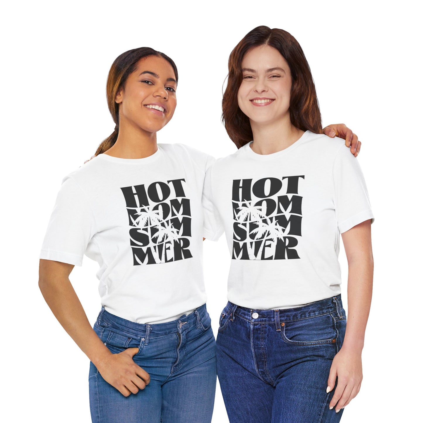 Hot Mom Summer Unisex Jersey Short Sleeve Tee