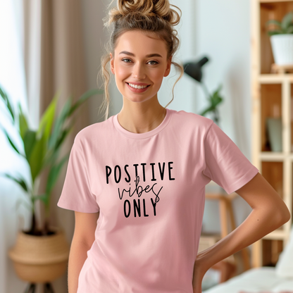 Positive Vibes Only | Unisex Jersey Short Sleeve Tee