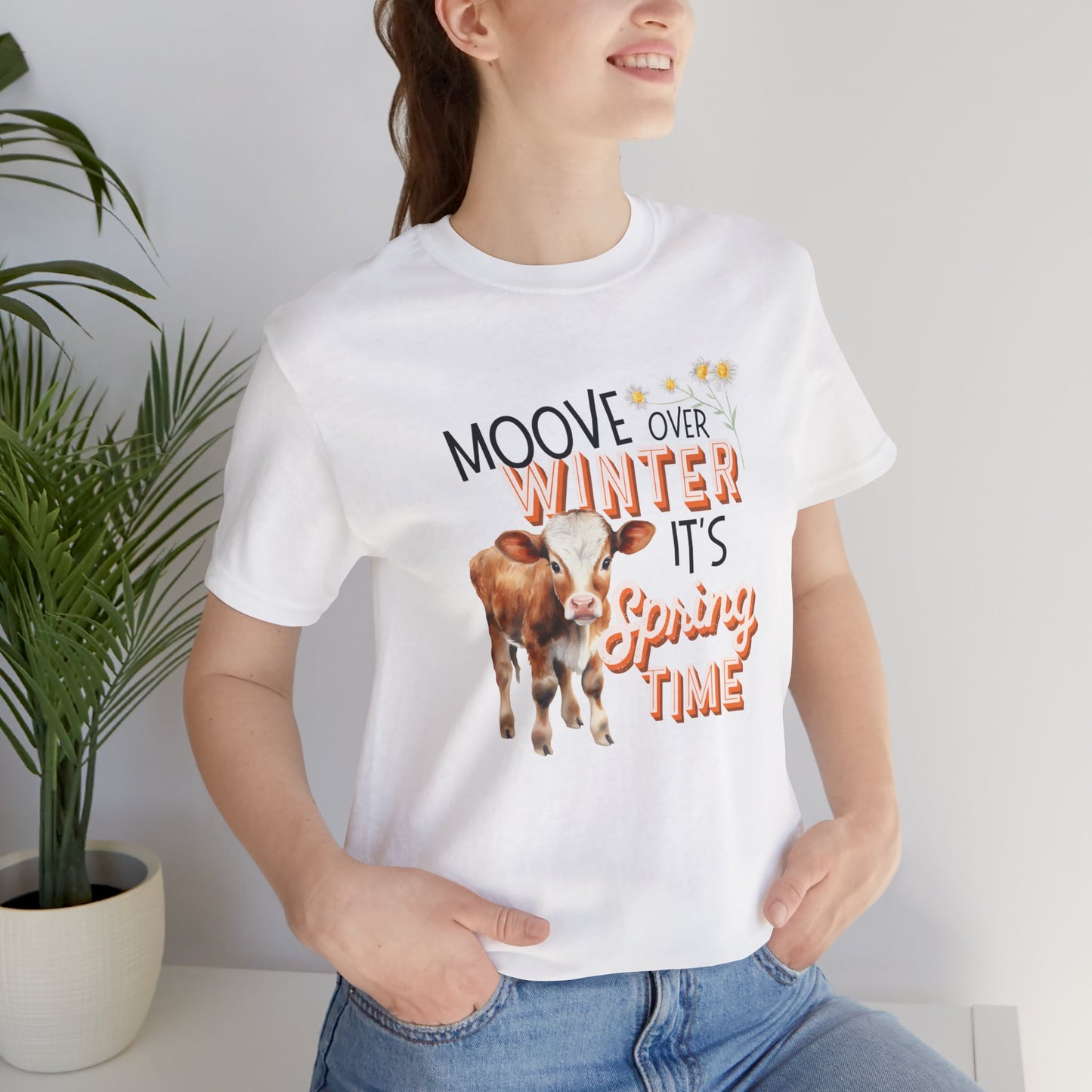 Moove over Winter it's Spring Unisex Jersey Short Sleeve Tee