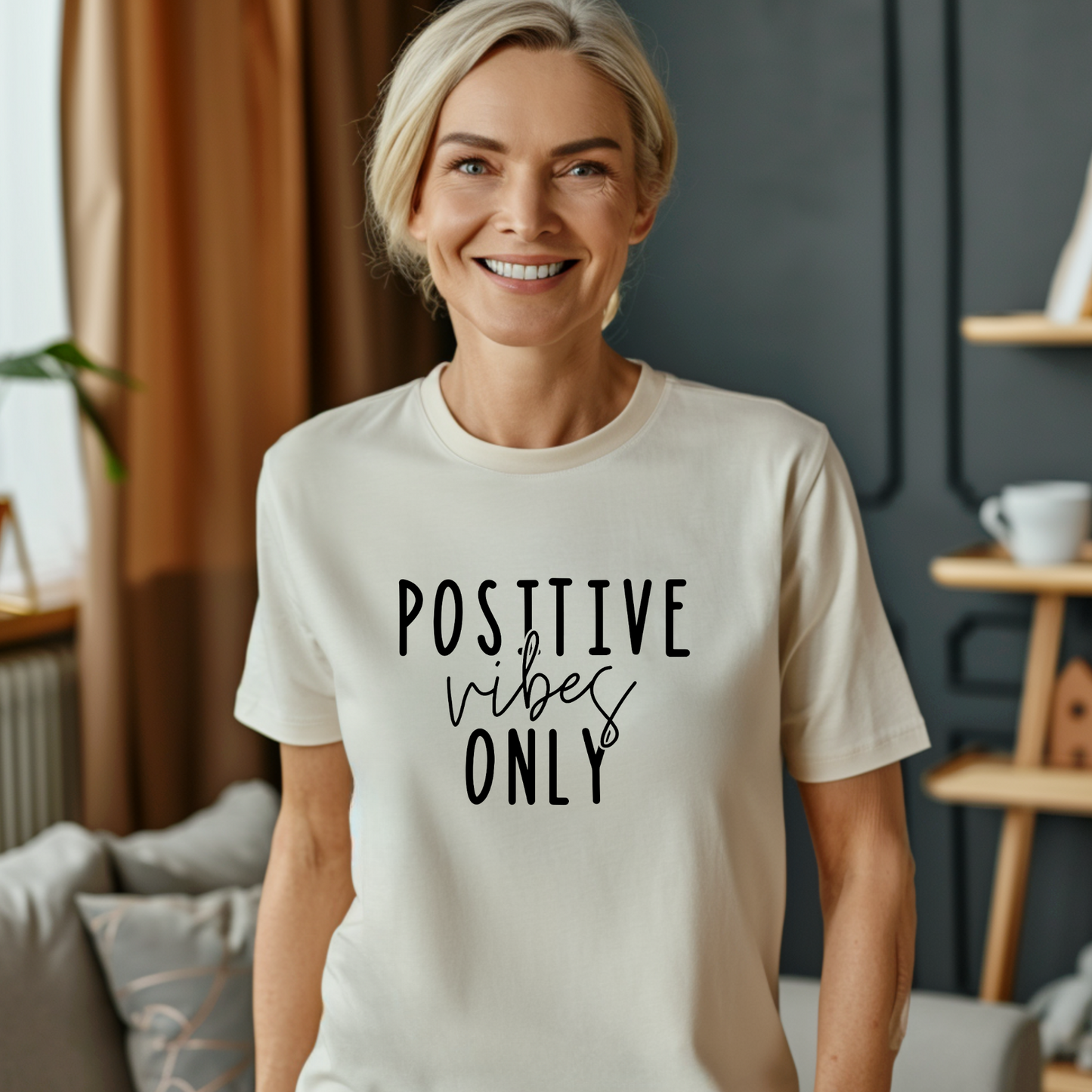 Positive Vibes Only | Unisex Jersey Short Sleeve Tee