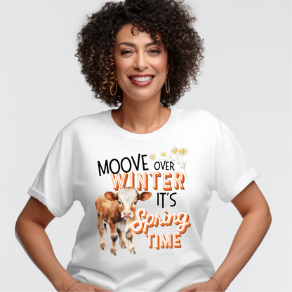 Moove over Winter it's Spring Unisex Jersey Short Sleeve Tee
