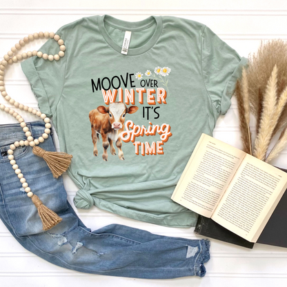 Moove over Winter it's Spring Unisex Jersey Short Sleeve Tee