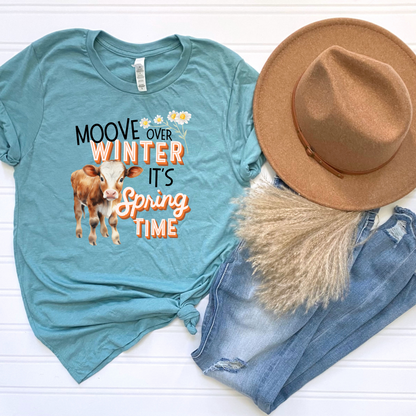 Moove over Winter it's Spring Unisex Jersey Short Sleeve Tee