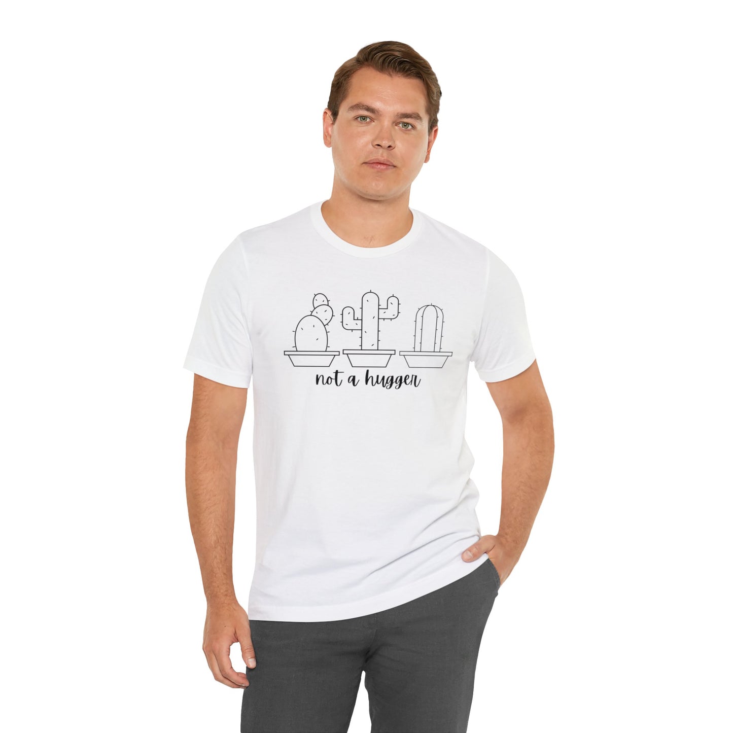 Not a Hugger Unisex Jersey Short Sleeve Tee