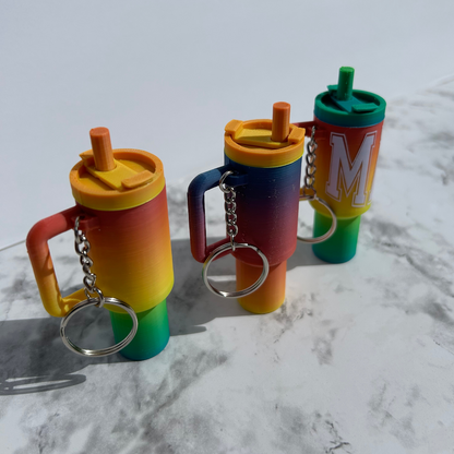 Rainbow Tumbler Keychain