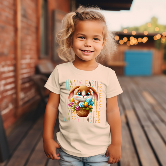 Bunny Easter Toddler Short Sleeve Tee