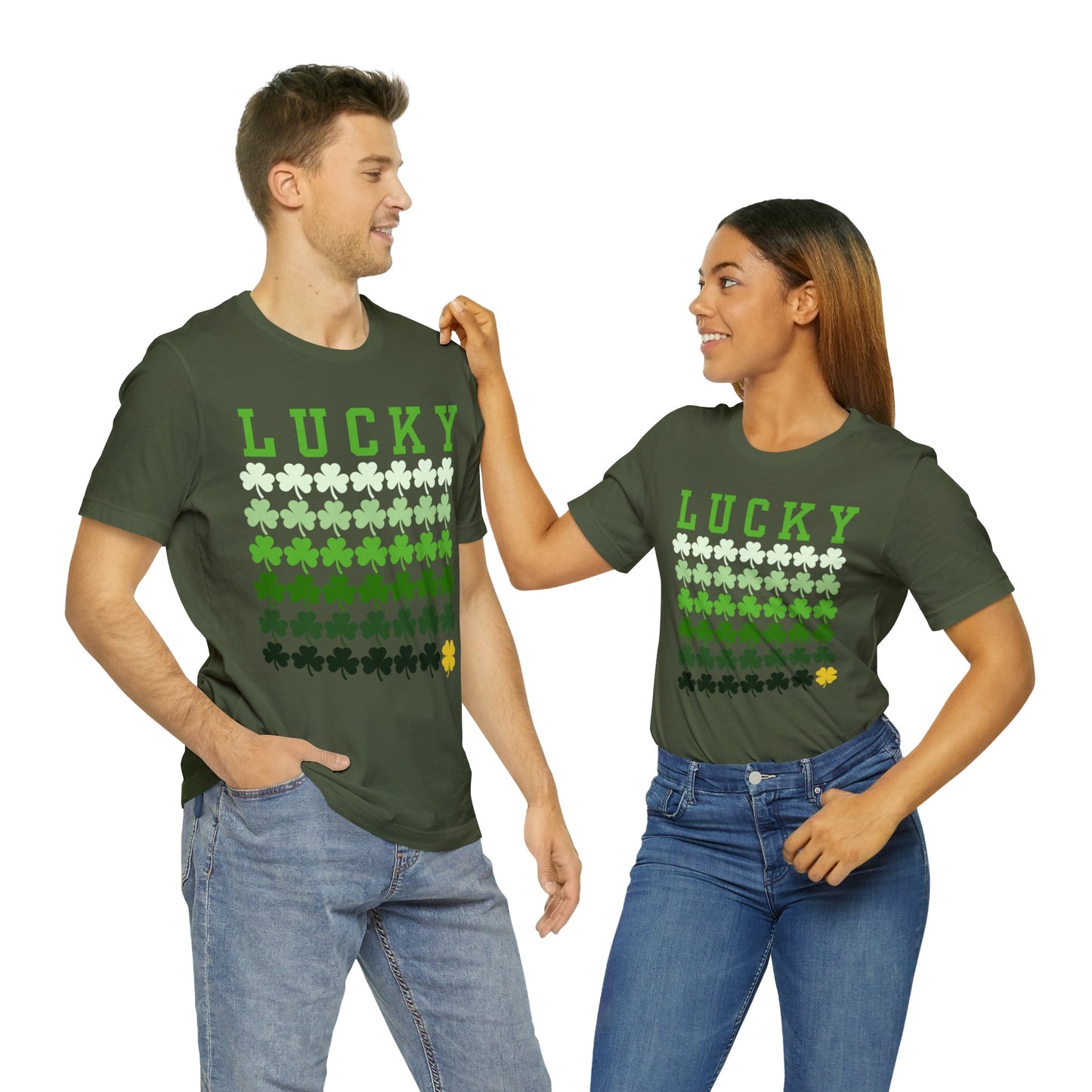 Lucky Shamrock St. Patrick's Day Unisex Jersey Short Sleeve Tee