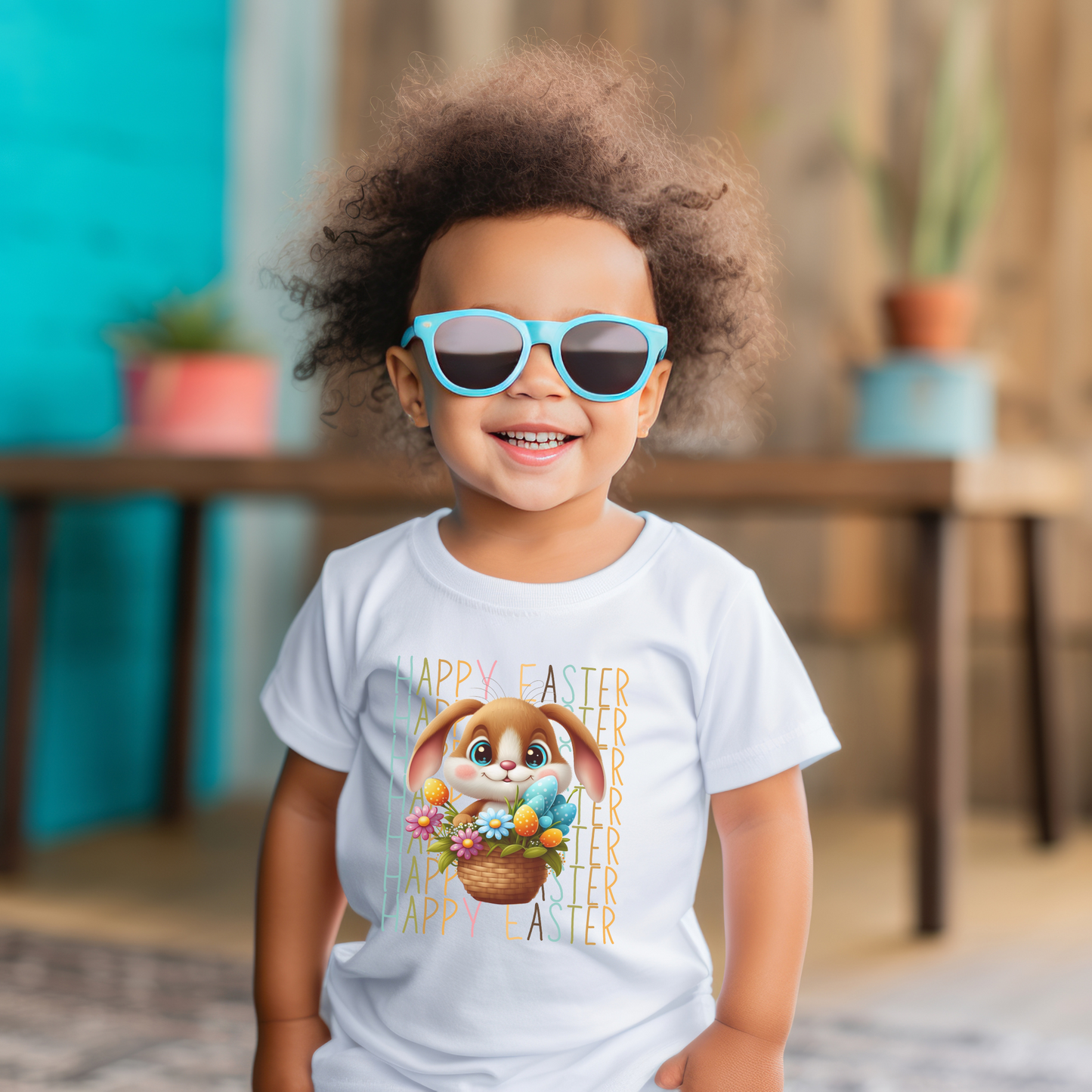 Bunny Easter Toddler Short Sleeve Tee