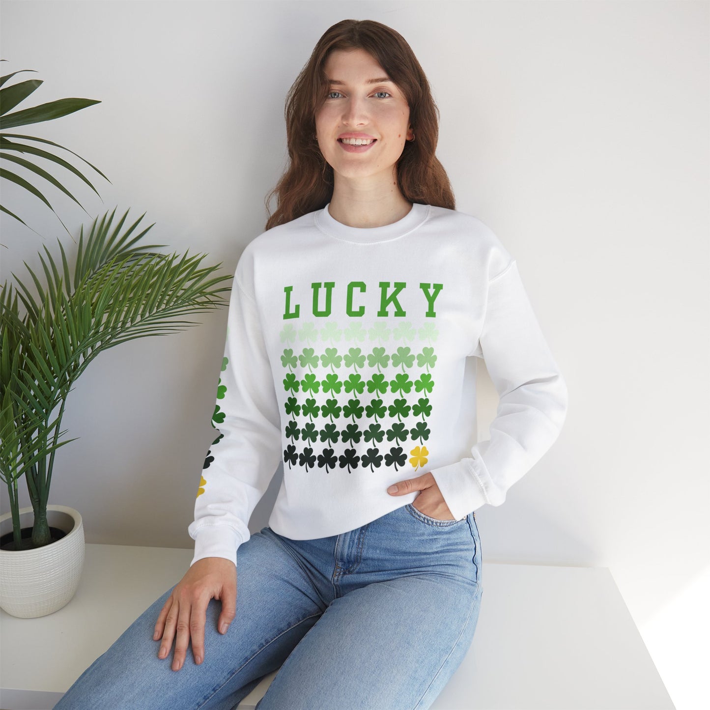 Lucky Shamrock Unisex Heavy Blend™ Crewneck Sweatshirt