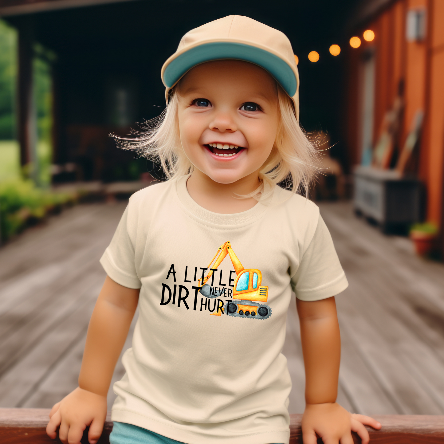 A Little Dirt Never Hurt Toddler Short Sleeve Tee