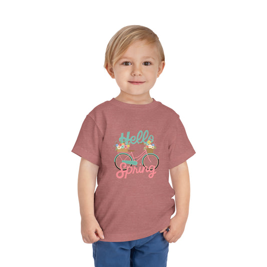 Hello Spring Toddler Short Sleeve Tee