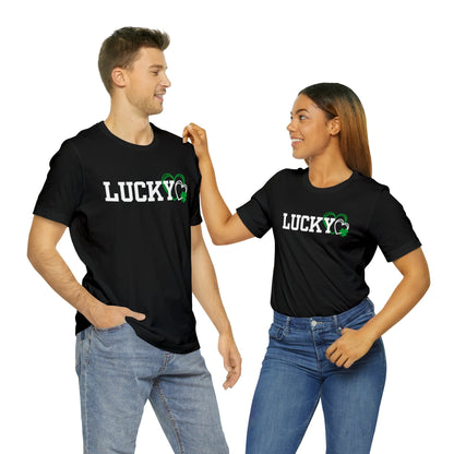 Lucky Heart Shamrock Unisex Jersey Short Sleeve Tee