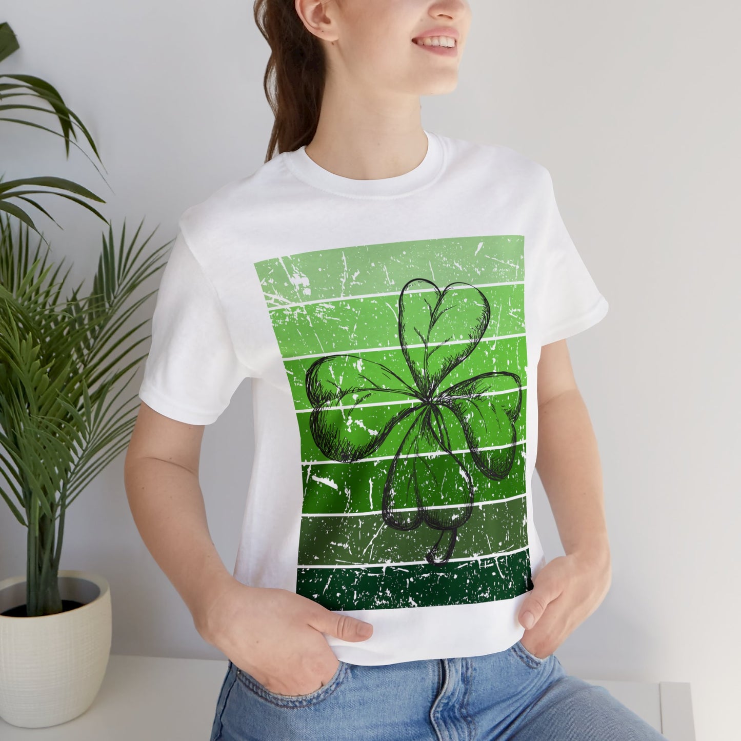 Green Shamrock | Unisex Jersey Short Sleeve Tee