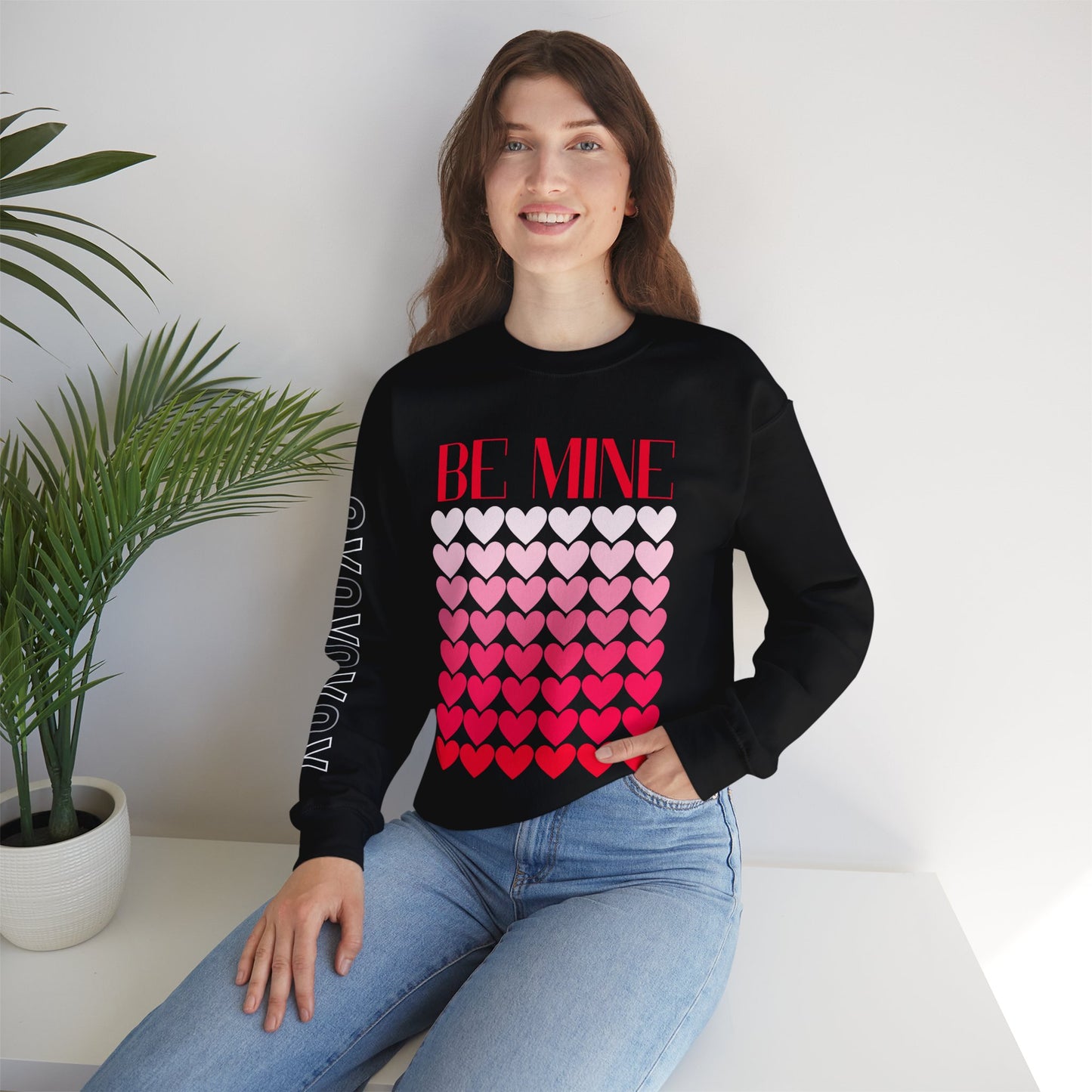 Be Mine | Valentine Day Sweatshirt | Unisex Heavy Blend™ Crewneck Sweatshirt