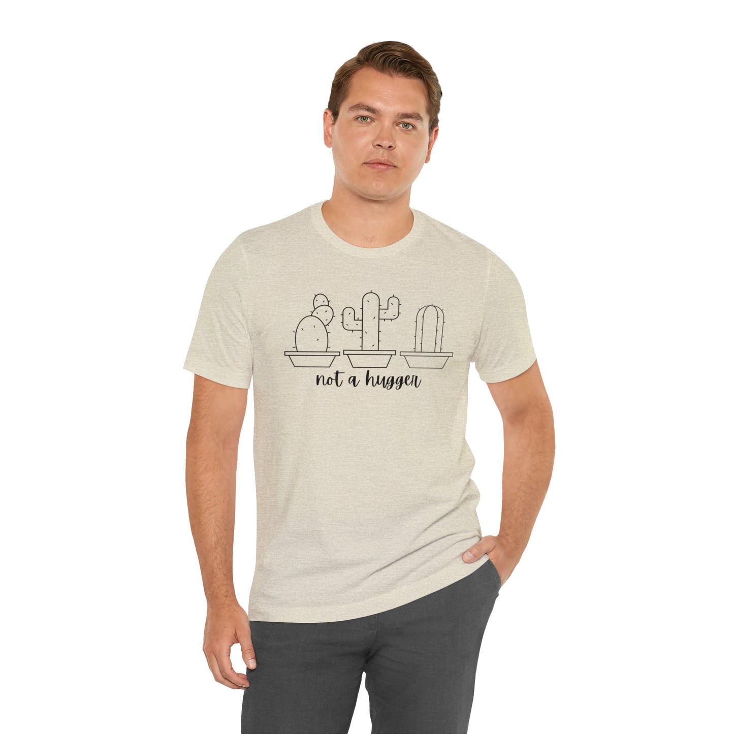 Not a Hugger Unisex Jersey Short Sleeve Tee