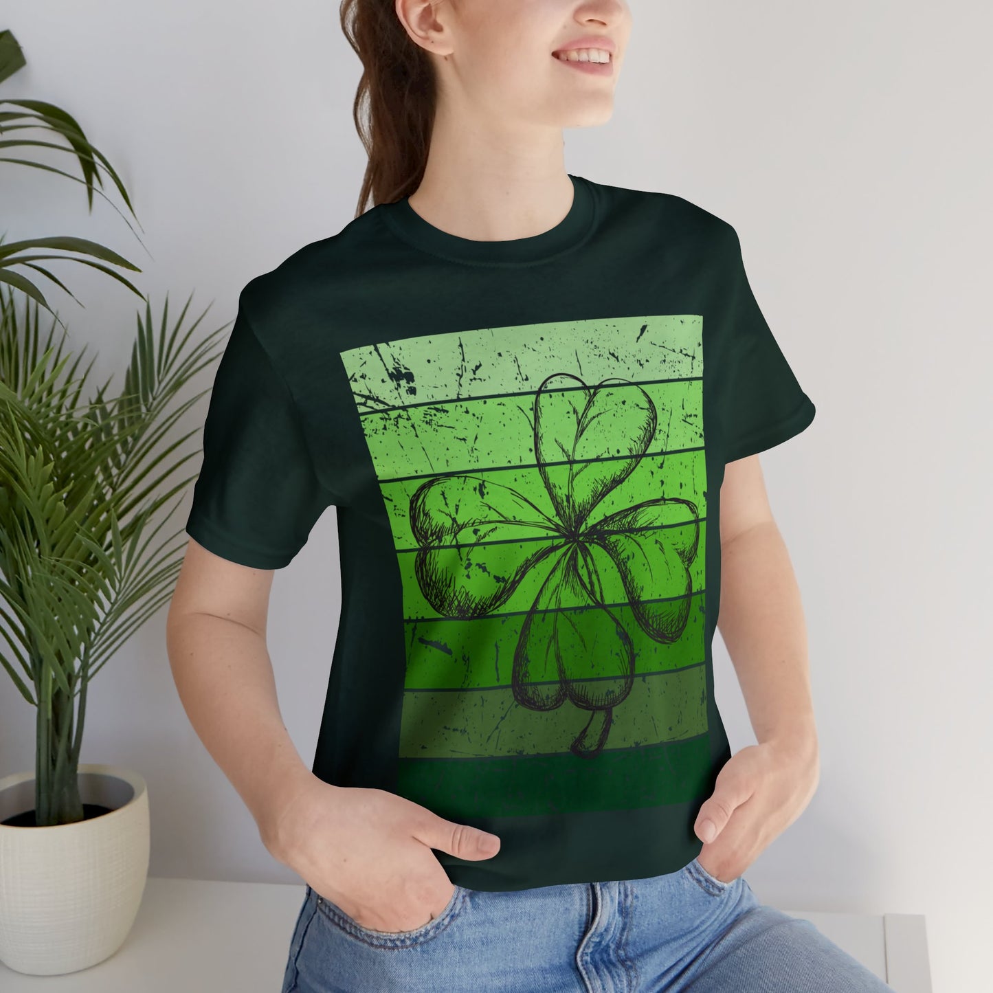 Green Shamrock | Unisex Jersey Short Sleeve Tee