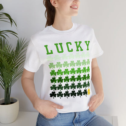 Lucky Shamrock St. Patrick's Day Unisex Jersey Short Sleeve Tee