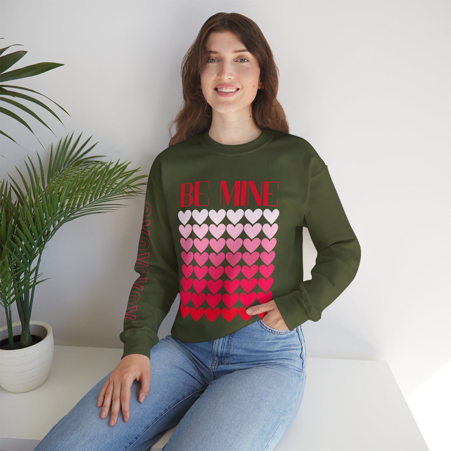 Be Mine | Valentine Day Sweatshirt | Unisex Heavy Blend™ Crewneck Sweatshirt