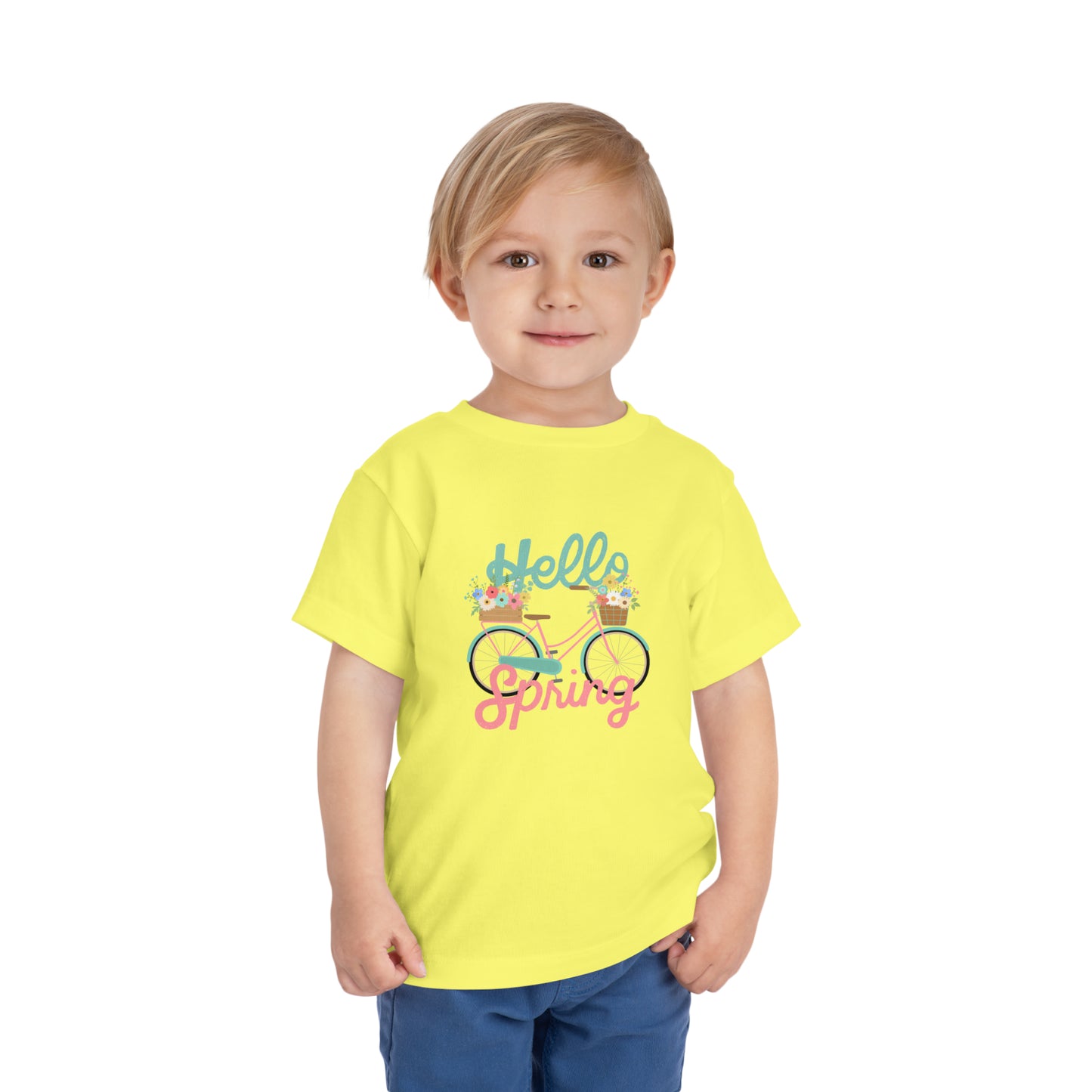 Hello Spring Toddler Short Sleeve Tee