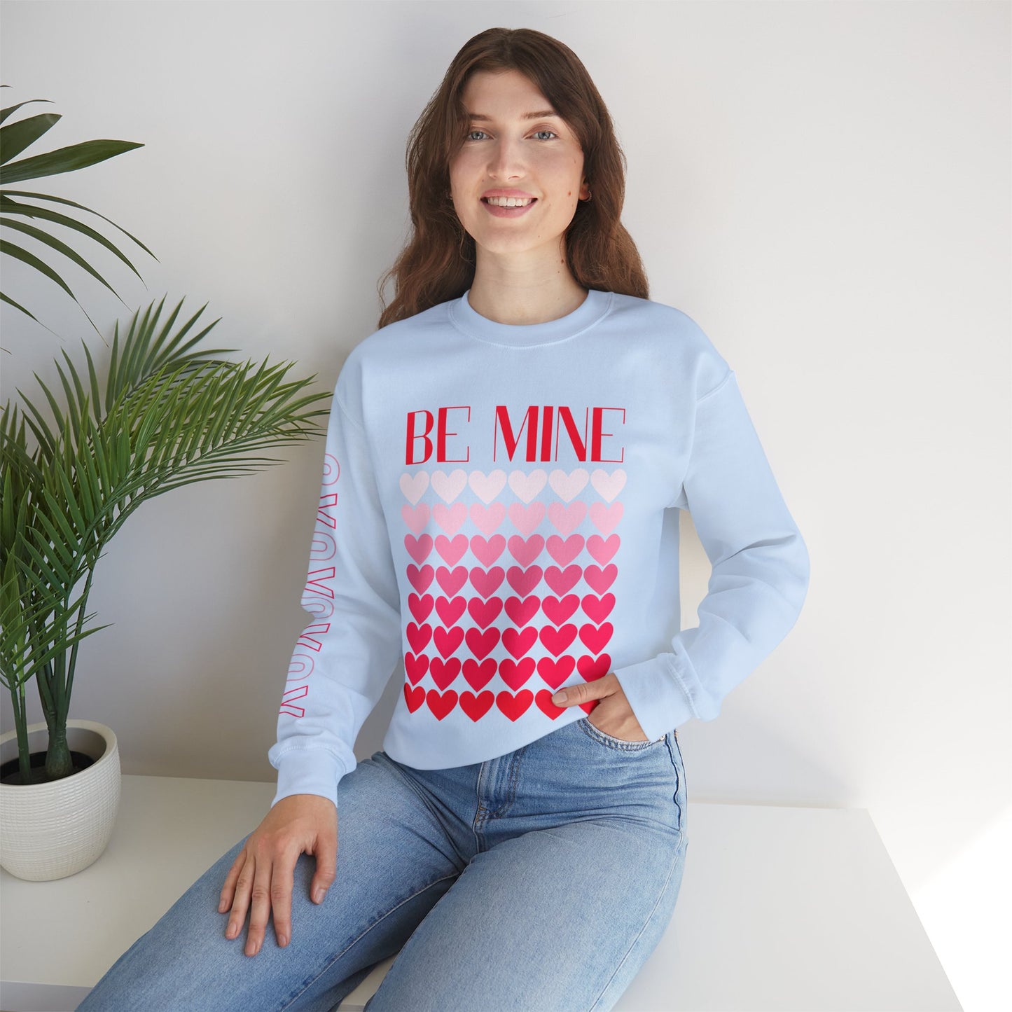 Be Mine | Valentine Day Sweatshirt | Unisex Heavy Blend™ Crewneck Sweatshirt