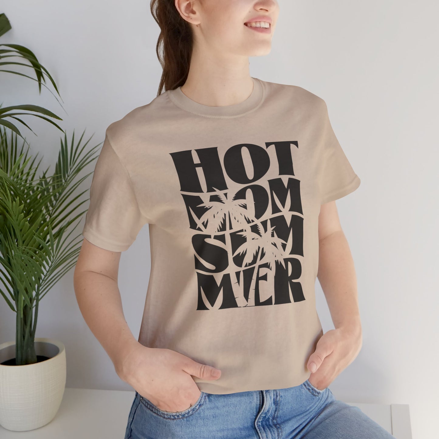 Hot Mom Summer Unisex Jersey Short Sleeve Tee