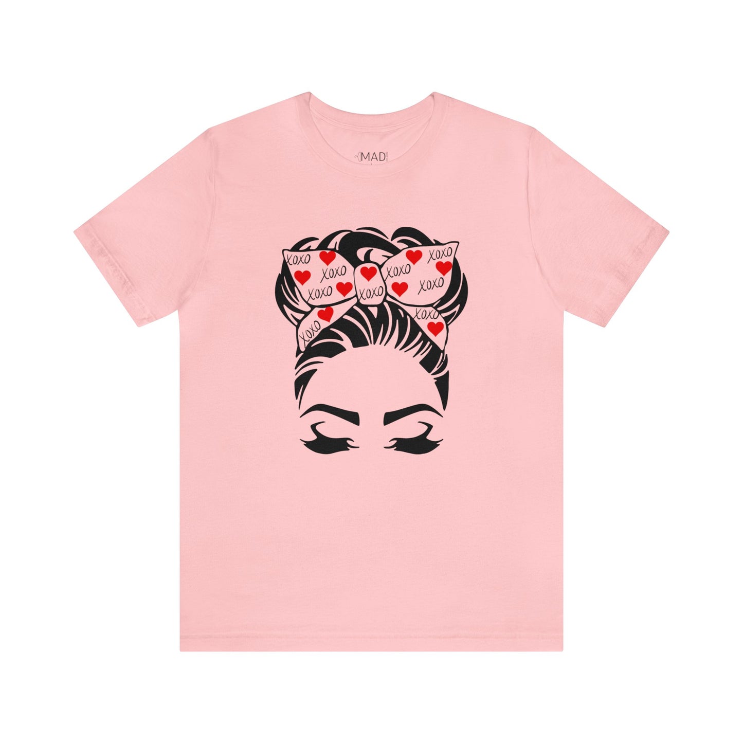 Valentine's Day Messy Bun | Unisex Jersey Short Sleeve Tee