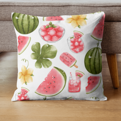 Watermolen Patterned Spun Polyester Square Pillow