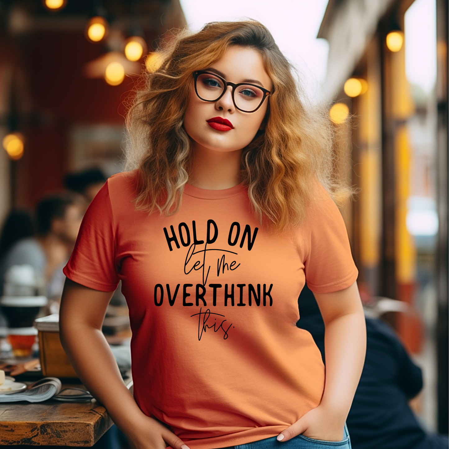 Hold on let me overthink this Unisex Jersey Short Sleeve Tee