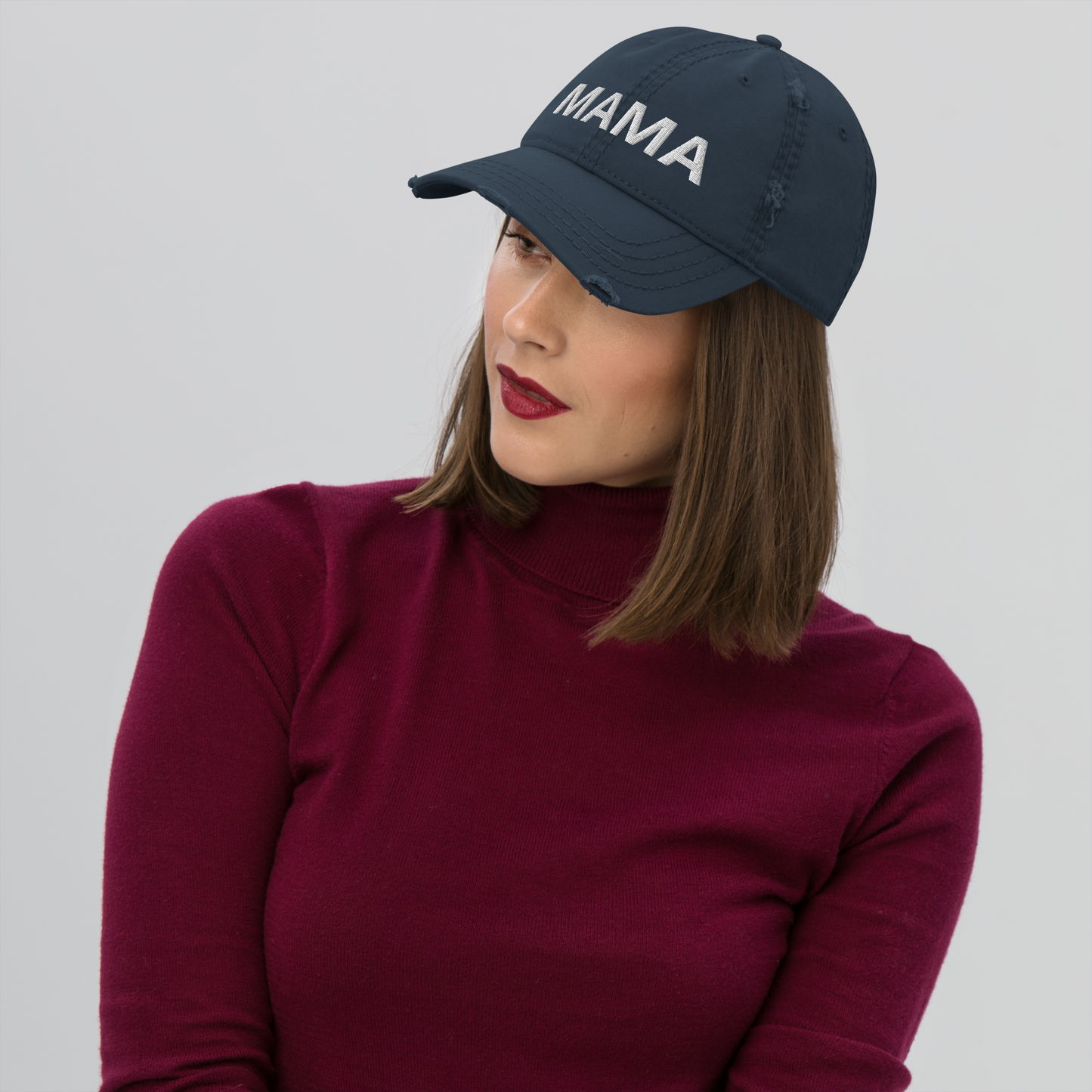 Mama Distressed Hat