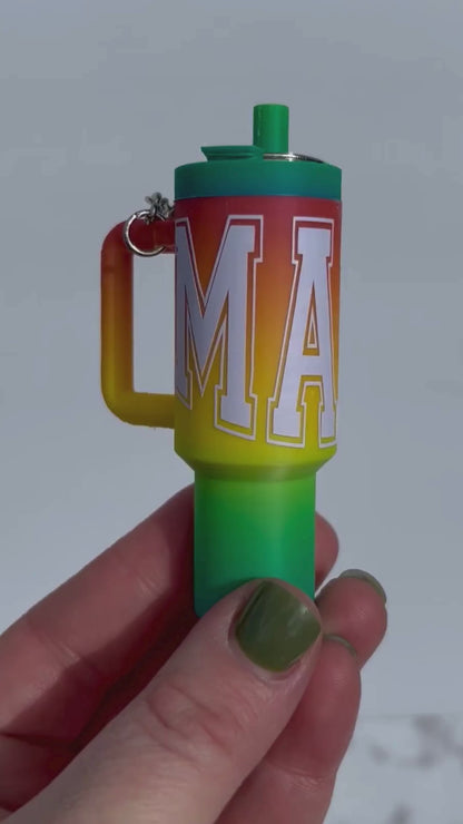 Rainbow Tumbler Keychain